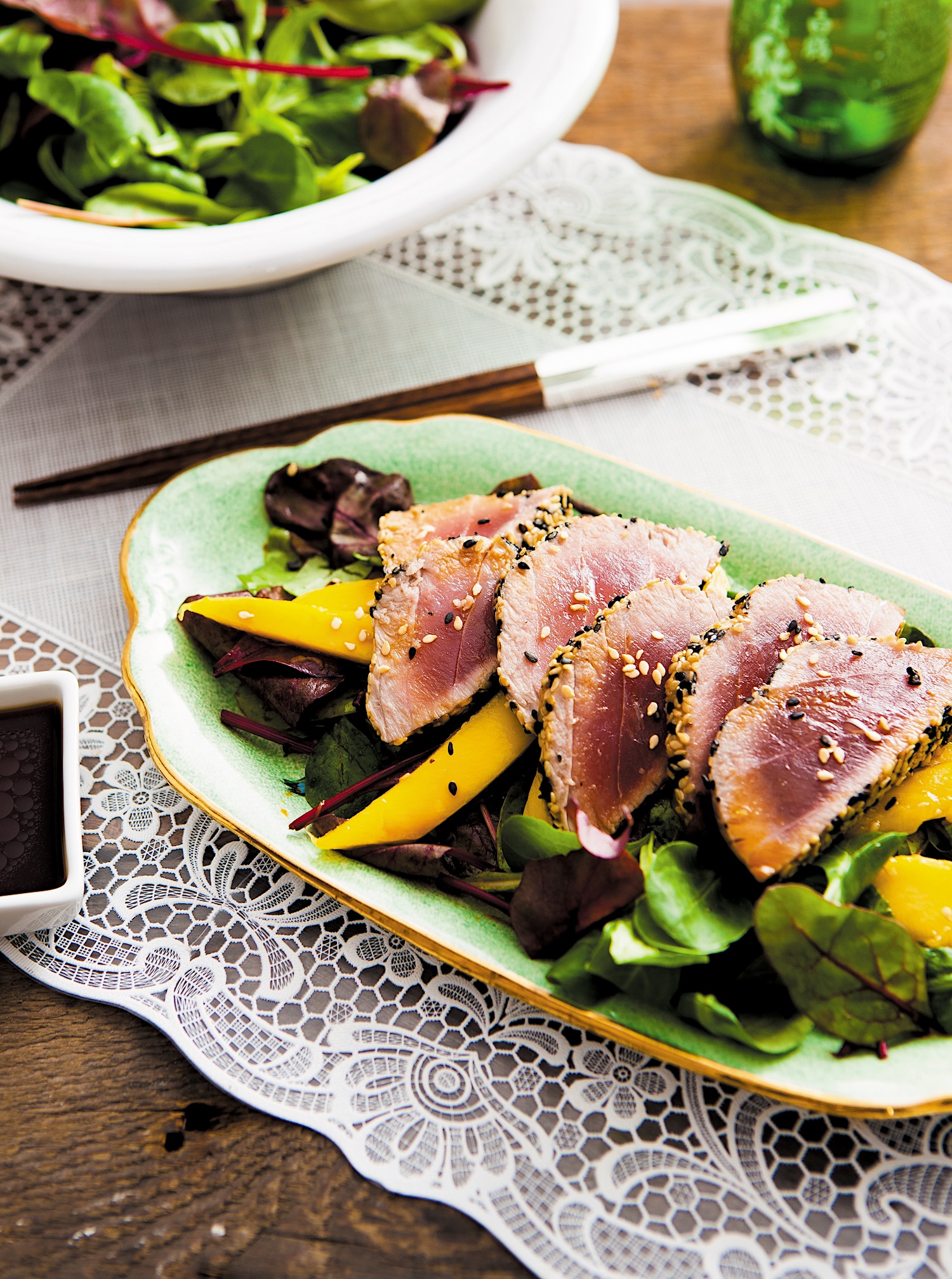 Recipe: Tuna Tataki And Mango Salad - Savvy Tokyo