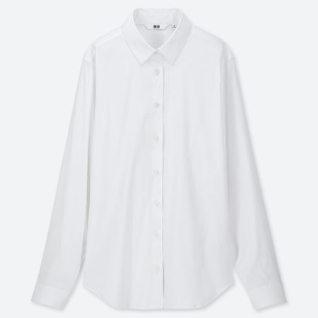 5 Stylish (And Sometimes Flirty) Ways To Wear Uniqlo's White Shirt ...