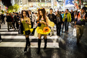 Halloween in Shibuya Tokyo Japan