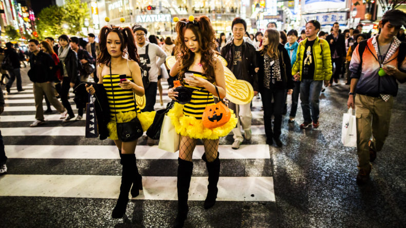 Halloween in Shibuya Tokyo Japan
