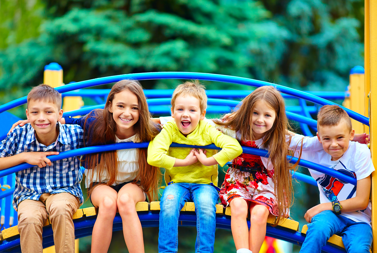 Group Of Happy Kids Having Fun On Playground Savvy Tokyo