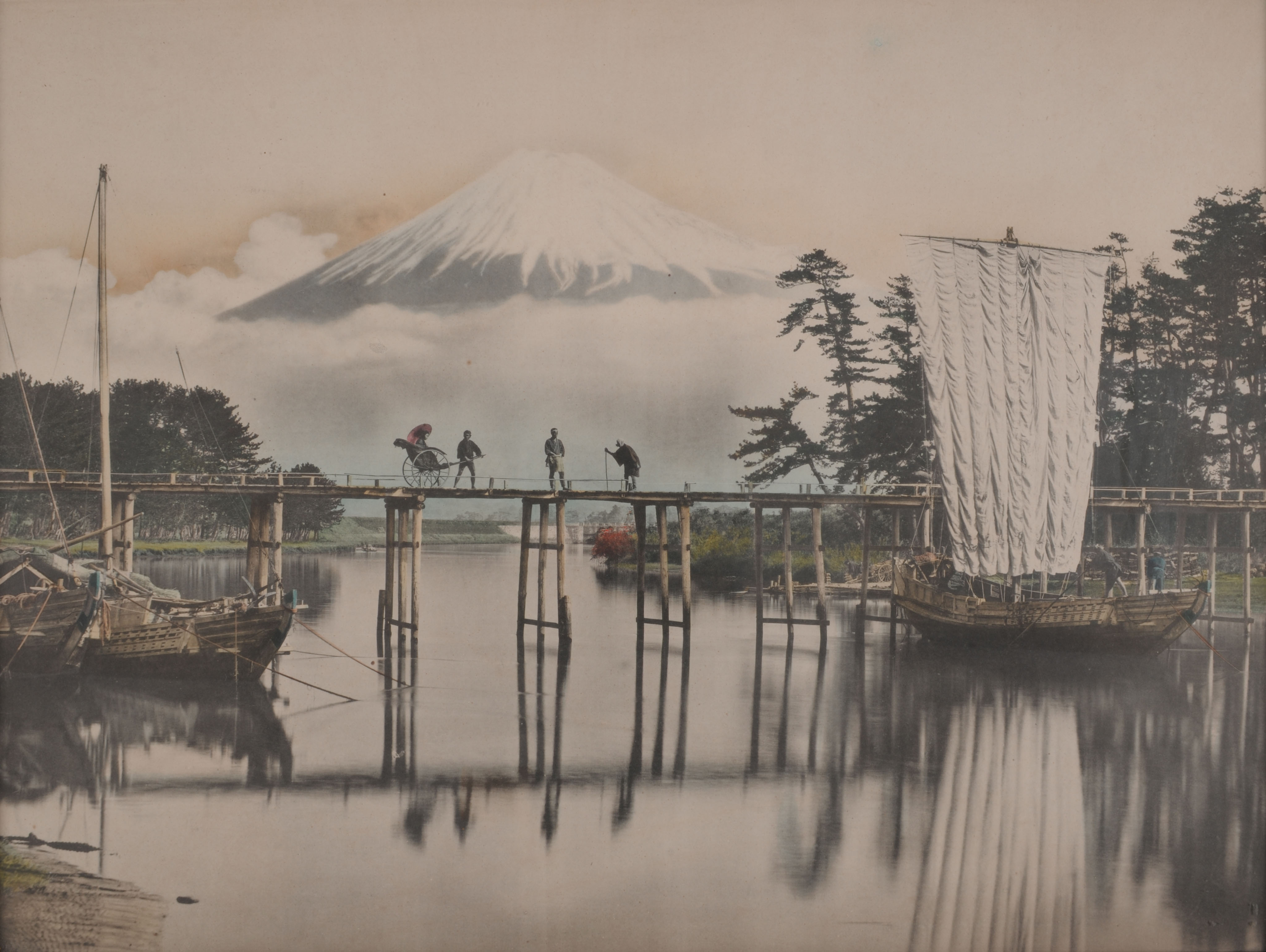 View of Mount Fuji and Tagonoura Beach, 1887-1896 FUJIFILM SQUARE