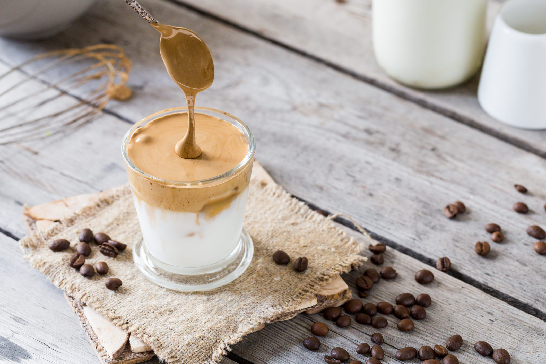 Whipped peanut butter milk is the latest spin on trendy dalgona coffee