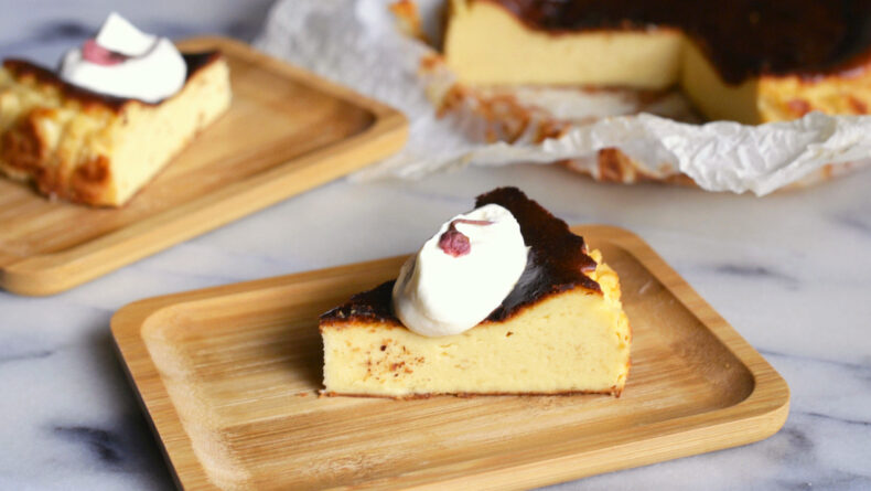 Recipe: Sakura Basque Cheesecake