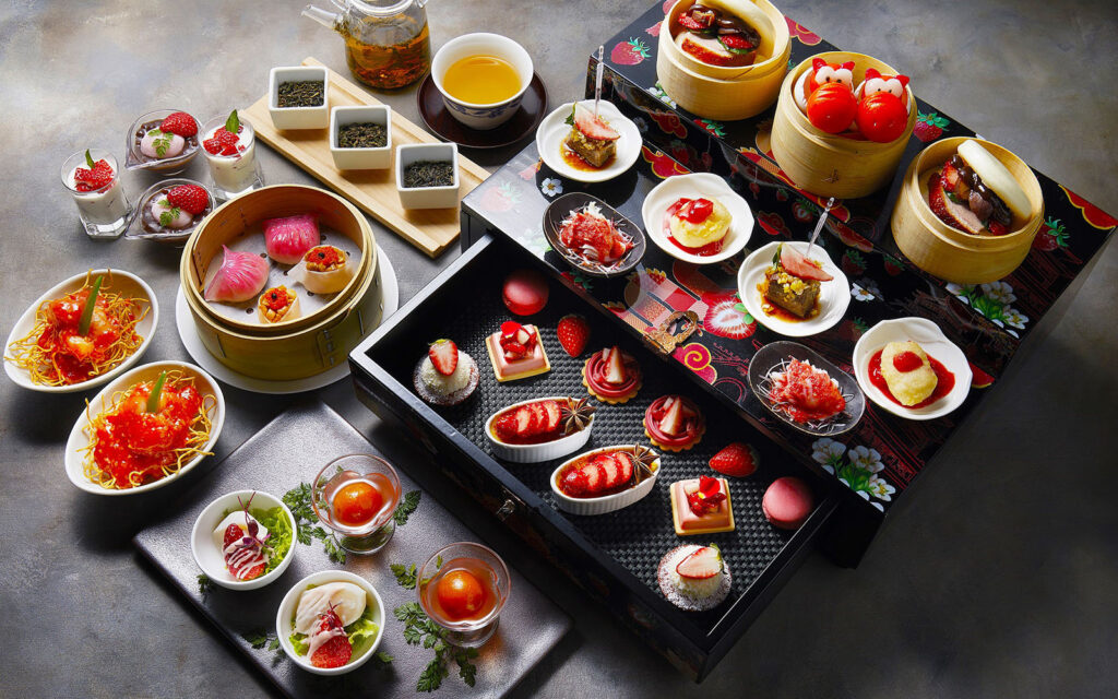 Strawberry Chinese Afternoon Tea