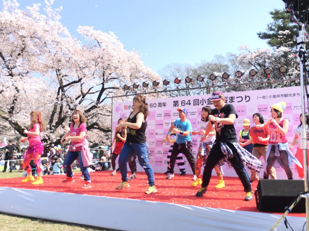 Song and Dance at Koganei Cherry Blossom Festival Spring Festivals in Tokyo