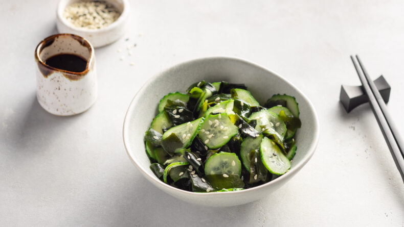 Easy Seaweed Recipes For People Who Need More Minerals In Their Diet Pickled Cucumber & Wakame Salad