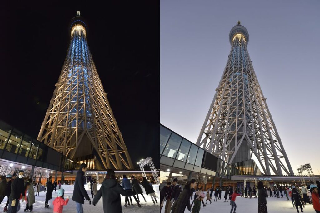 Tokyo Skytree Town Ice Skating Park outdoor date ideas Tokyo